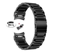 No Gaps Titanium Strap Fit For 6 Classic 47mm 43mm 6/5/4 40mm 44mm For 5Pro 45mm 42mm 46mm Quick For Bracelet(Black Tool,20mm Universal)