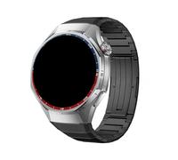 No Gaps Titanium Strap For Huawei Watch GT6 Pro Specialized Button Bracelet For Huawei Watch GT6Pro 46mm Replace Metal Band(Black)