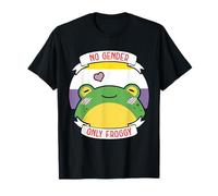 No Gender Only Froggy Non-Binary Pride Frog Design T-Shirt