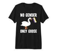 No Gender Only Goose LGBT LGBTQ Pride Nonbinary Non Binary Premium T-Shirt
