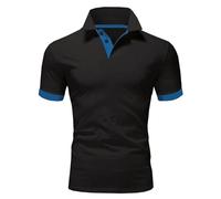 No Giraffe Embroidery Golf Polo Shirts Men - Office Work Tennis T-Shirt Casual Polo T-Shirt Button Front Plain Polo Shirt Summer Short Sleeve Polo Tops Sports T Shirt Breathable Everyday Wear