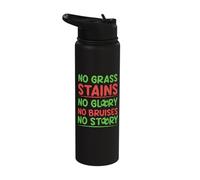 No Glory no Bruises no Story - Volleyball Stainless Steel Insulated Water Bottle