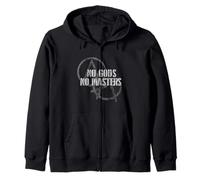 No Gods No Masters, Anarchist Atheist Symbol Zip Hoodie