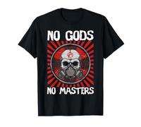 No Gods No Masters Anarchist Voluntaryist Atheist Agorism T-Shirt