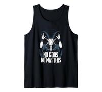 No Gods No Masters! Baphomet Pentagram Atheist Tank Top