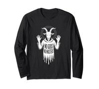 No Gods No Masters Occult Baphomet Art Gothic Long Sleeve T-Shirt
