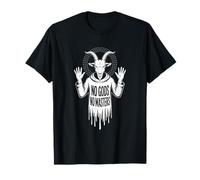 No Gods No Masters Occult Baphomet Art Gothic T-Shirt