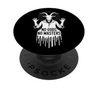 No Gods No Masters Occult Goat Baphomet Anarchy PopSockets Adhesive PopGrip