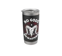 No Gods No Masters Satanic Baphomet Stainless Steel Insulated Tumbler