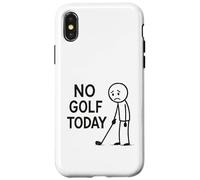 No Golf Today Funny Golfer Moody Golfing Case for iPhone X/XS