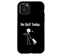 No Golf Today Sad Stick Man Dragging A Golf Bag Case for iPhone 11 Pro