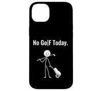 No Golf Today Sad Stick Man Dragging A Golf Bag Case for iPhone 14 Plus