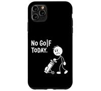 No Golf Today Sad Stick Man Humor Pushing a Golf Cart Case for iPhone 11 Pro Max