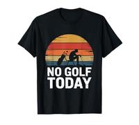 No Golf Today Sarcastic Golfer Sad Stick Man Golfing Joke T-Shirt