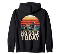 No Golf Today Sarcastic Golfer Sad Stick Man Golfing Joke Zip Hoodie