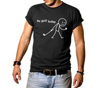 No Golf Today Shirt Men, No Golf Today T-Shirt Black
