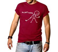 No Golf Today Shirt Men, No Golf Today T-Shirt Claret