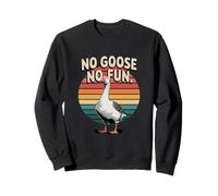 No Goose No Fun Retro Farm Goose Humor Funny Sweatshirt