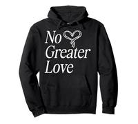 No Greater Love Christian Inspirational Bible Reader Church Pullover Hoodie