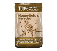 No Grow Bird Seed Mix for Wild Birds - Wild Bird Food for Small Birds for Patios and Non-Grass Areas, Kibbled Sunflower Hearts, Kibbled Peanuts, Ground Feeding and Bird Tables (1.6kg) - Honeyfield’s