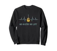 No Guitar No Life Funny Guitarist Musician Acoustic Guitar Sweatshirt
