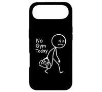 No Gym Today, Funny Sad Stickfigure Workout Gym Rest Day Case for iPhone Air