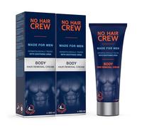 NO HAIR CREW Body Hair Removal Cream for Men Pack of 2 (2 x 200 ml) - For Chest, Back and Underarms - Gentle and Effective Depilation without Cuts or Razor Burn