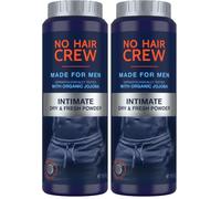 NO HAIR CREW Intimate Powder for Men 100 g - Fights Sweat, Odour & Chafing (Pack of 2)
