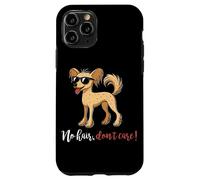 No Hair Don't Care Chinese Crested Dog Owner Puppy Dog Lover Case for iPhone 11 Pro
