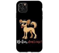No Hair Don't Care Chinese Crested Dog Owner Puppy Dog Lover Case for iPhone 11 Pro Max