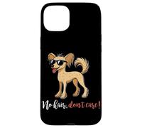 No Hair Don't Care Chinese Crested Dog Owner Puppy Dog Lover Case for iPhone 15 Plus