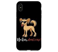 No Hair Don't Care Chinese Crested Dog Owner Puppy Dog Lover Case for iPhone XS Max