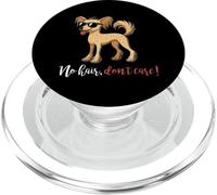 No Hair Don't Care Chinese Crested Dog Owner Puppy Dog Lover PopSockets PopGrip for MagSafe
