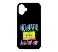 No Hate Just Hip Hop Cassette Tape Graphic Case for iPhone 16 Plus