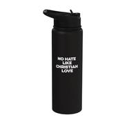 No Hate Like Christian Love Hypocrite Christians Pharisaical Stainless Steel Insulated Water Bottle