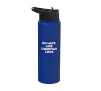 No Hate Like Christian Love Hypocrite Christians Pharisaical Stainless Steel Insulated Water Bottle