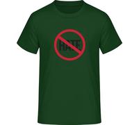 No Hate T-Shirt - Anti Hate & Tolerance Shirt for Peace & Equality, Bottle Green, 3XL