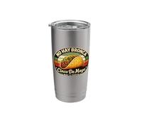 No Hay Bronca Cinco De Mayo Fiesta Design Gift Taco Art Stainless Steel Insulated Tumbler
