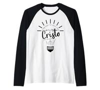 No hay lugar tan Oscuro Donde la luz de Dios no Brille Raglan Baseball Tee
