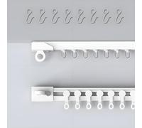 No Hole Curtain Rod Bar 5.60m Ceiling or Wall Mount Sliding System Silent Curtain Solution for Room Divider Shower Curtain Large Easy Installation