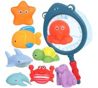 No Hole No Mould Baby Bath Toys 9PCS Finding Nemo Toy,Sea Animals Bath Toy for Baby Kids Toddler,Mould Free Bath Toys for 1 2 3 4 Year Old Boys Girls Toddler Kids