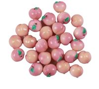 No-Hole Resin Fruit Beads, 10pcs, for Jewelry Making | Colorful Resin, No Holes, 13-21 mm x 14-16 mm, DIY Drilling Required, Necklace Bracelet Crafts, Apple 1 Style