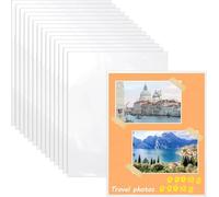 No Holes Sheet Protectors,8.5" x 11", Letter Size Heavy Duty Clear View Page Sleeves Protectors,Clear Paper Document Artwork Protectors (50)