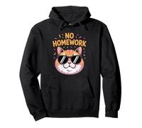 No Homework Cat Funny First Day of School Pullover Hoodie