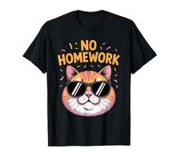 No Homework Cat Funny First Day of School T-Shirt