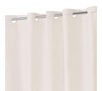 No Hook PEVA Shower Curtain or Liner - 8G Heavy Duty Beige Bathroom Shower Curtain No Hooks Required, Waterproof Plastic & PVC Free, Standard Size 71 x 74, Beige