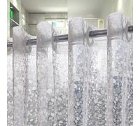 No Hooks Needed Waterproof Shower Curtain Liner PEVA 72" x 78" Hookless for Bathroom Shower Curtains