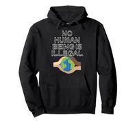 No Human Being Is Illegal - Human Rights Equality Support Pullover Hoodie