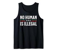 No Human Is Illegal Resist Deportation Protest USA Statement Tank Top