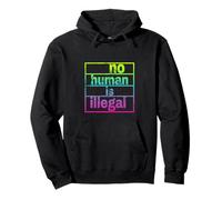 no human is illegal -- THE ORIGINAL (Vintage) Pullover Hoodie